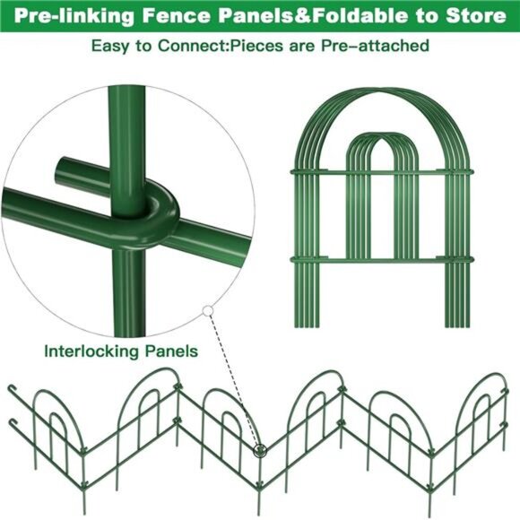 Garden & Home 35Panels 18in(H)×50ft(L) Decorative Garden Fences and Borders - Picture 2 of 7